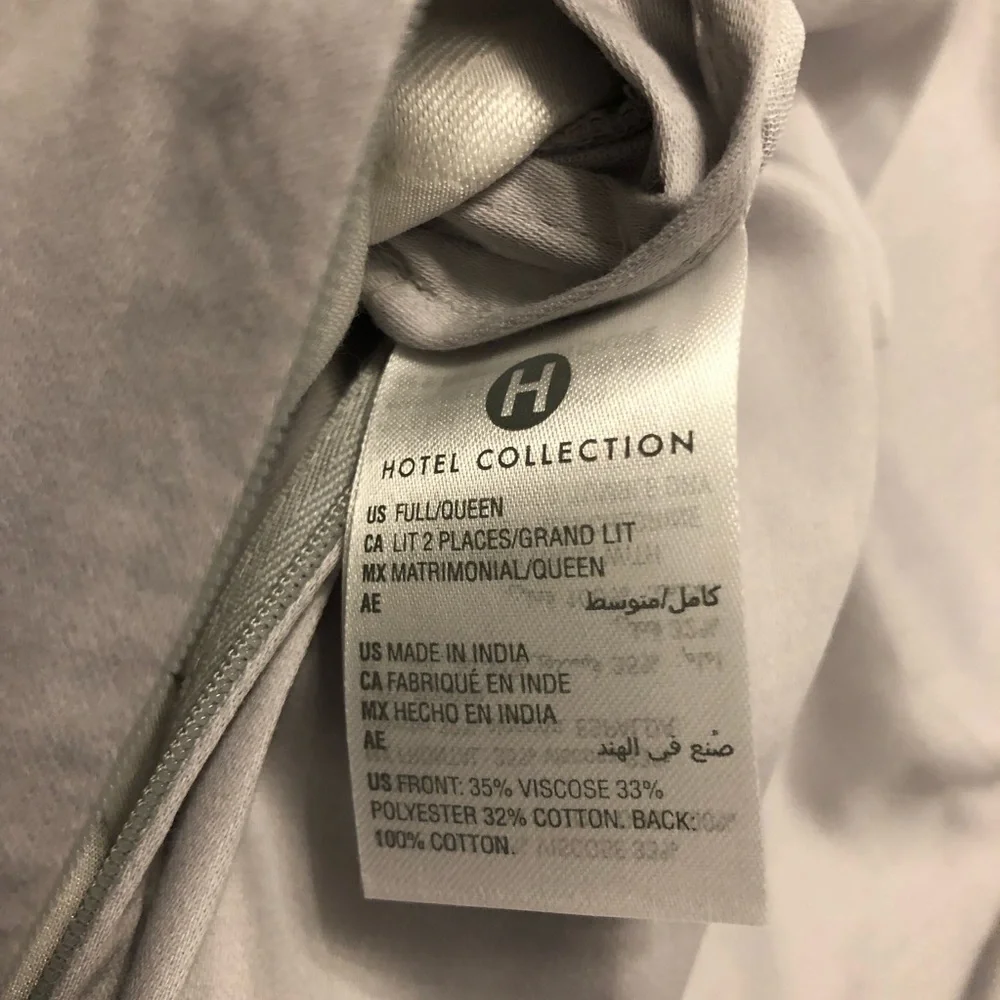 NWOT Hotel Collection, Helix Collection Duvet Cover Full/Queen